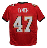 John Lynch Autographed/Signed Pro Style Red XL Jersey HOF Beckett 34808