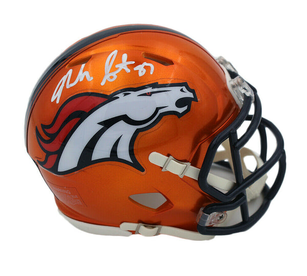 Noah Fant Signed Denver Broncos Speed Flash NFL Mini Helmet