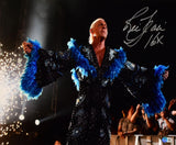 Ric Flair Autographed 16x20 Black and Blue Robe Photo- JSA Witnessed Auth