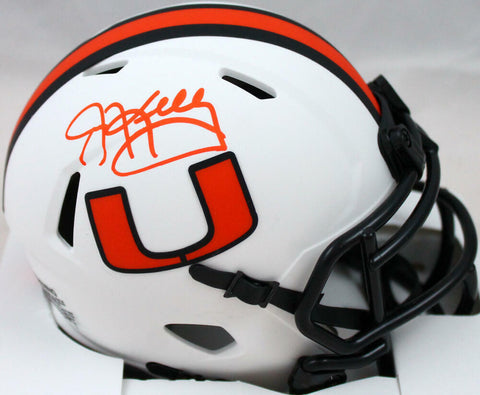 Jim Kelly Signed Miami Hurricanes Lunar Speed Mini Helmet-Beckett W Hologram