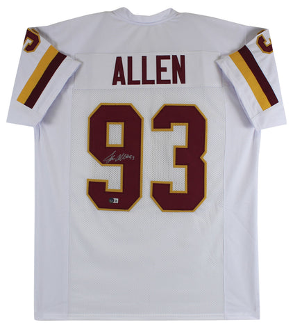Jonathan Allen Authentic Signed White Pro Style Jersey Autographed BAS Witnessed