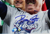 Brian Snitker Signed Atlanta Braves Unframed 16x20 Photo-Holding Trophy