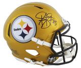 Steelers Troy Polamalu Signed Flash Full Size Speed Proline Helmet BAS Witnessed