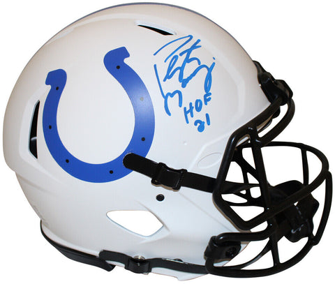 Peyton Manning Autographed Lunar Speed Authentic Colts Helmet HOF FAN 36146