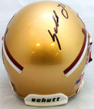 Sebastian Janikowski Signed FSU Seminoles Mini Helmet-Beckett W Hologram