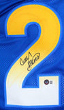 Cam Akers Autographed Blue/Yellow Pro Style Jersey-Beckett W Hologram *Black