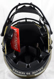 Deion Sanders Signed Falcons F/S Salute to Service Speed Auth. Helmet- Beckett W