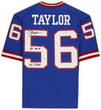 FRMD Lawrence Taylor Giants Signed Mitchell & Ness 1986 Jersey Multi Insc