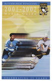 2001-02 Pittsburgh Penguins Media Guide Un-signed