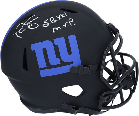 Phil Simms Giants Signed Eclipse Alternate Replica Helmet & "SB XXI MVP" Insc