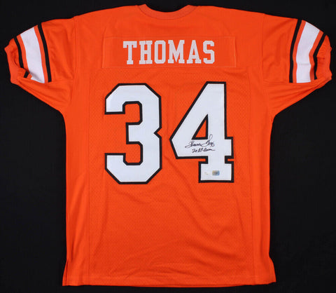 Thurman Thomas Signed Oklahoma State Cowboys Jersey Inscribed "2X All-American"