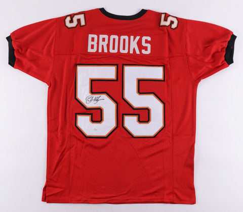 Derrick Brooks Signed Tampa Bay Buccaneers Red Road Jersey (JSA COA) Ex FSU L.B.