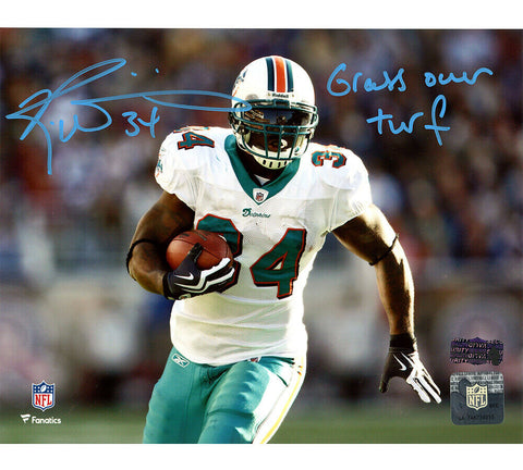 Ricky Williams Signed Miami Dolphins Unframed 8x10 Photo with "Grass Over Turf"