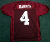 ALABAMA MARK BARRON AUTOGRAPHED SIGNED RED JERSEY PSA/DNA ROOKIEGRAPH 29382