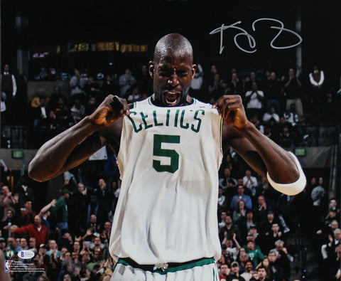 Celtics Kevin Garnett Authentic Signed 16x20 Photo BAS Witnessed #WD94531