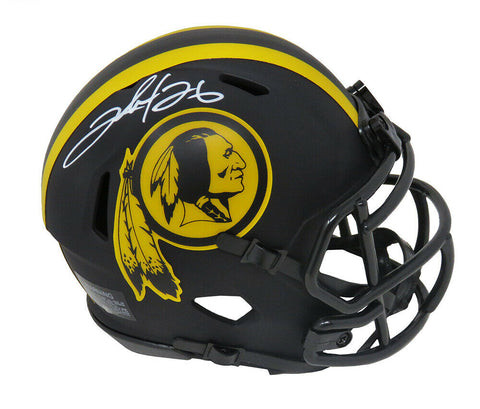 Clinton Portis Signed Redskins Eclipse Black Matte Riddell Speed Mini Helmet- SS