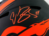 Champ Bailey Signed Denver Broncos F/S Eclipse Speed Helmet - Beckett W Auth