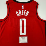 Autographed/Signed Jalen Green Houston Rockets Authentic Jersey Fanatics COA