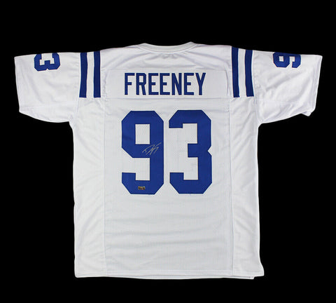Dwight Freeney Signed Indianapolis Colts Custom White NFL Jersey