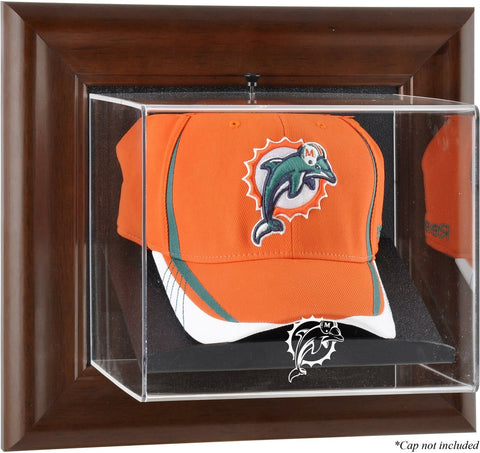 Dolphins Brown Framed Baseball Cap Case - Fanatics