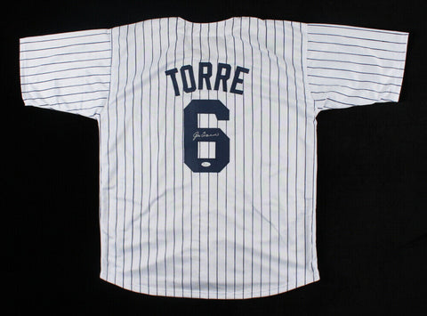 Joe Torre Signed New York Yankee Pinstripe Jersey (JSA COA) Hall of Fame Manager