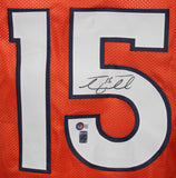 Tim Tebow Autographed/Signed Pro Style Orange XL Jersey Beckett 39147