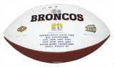 Phillip Lindsay Autographed/Signed Denver Broncos Logo Football BAS 34317