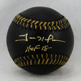 Trevor Hoffman Autographed Black Rawlings OML Baseball w/ HOF- JSA W Auth