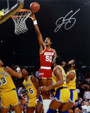 Ralph Sampson Autographed *Silver Houston Rockets 16x20 Lay Up Photo- JSA W Auth