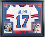 Josh Allen Signed Buffalo Bills 35x43 Framed Jersey (JSA Hologram) Rookie Q.B