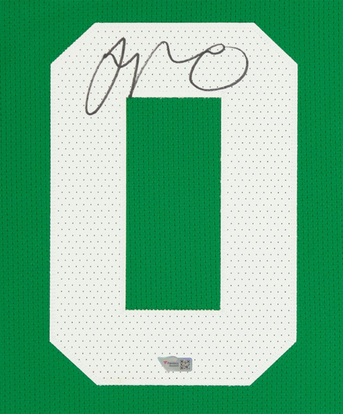 Framed Jayson Tatum Boston Celtics Autographed White Year 0 Nike