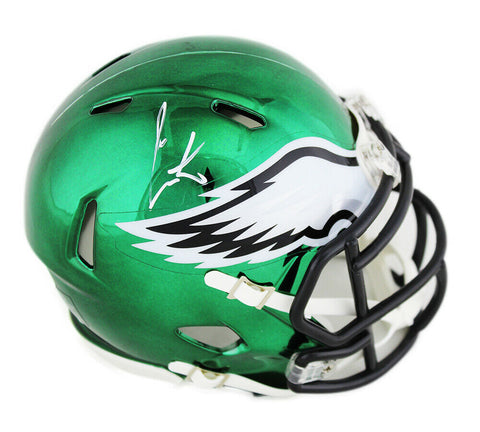 Cris Carter Signed Philadelphia Eagles Speed Chrome NFL Mini Helmet