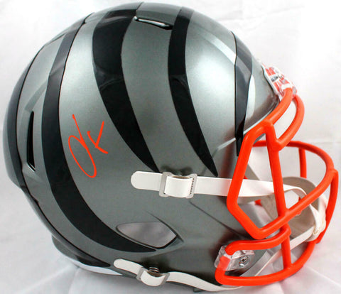 Chad Johnson Autographed Cincinnati Bengals F/S Flash Speed Helmet-BeckettW Holo