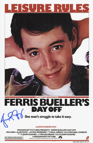 Jennifer Grey (Full Sig) Signed Ferris Bueller's Day Off 11x17 Poster - (SS COA)