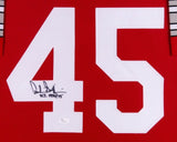 Archie Griffin Signed Ohio State Buckeyes 35x43 Custom Framed Jersey (JSA COA)