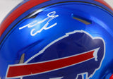 James Cook Autographed Buffalo Bills Flash Speed Mini Helmet-Beckett W Hologram