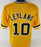 Jim Leyland Signed Pirates Jersey (Beckett) Pittsburgh Manager 1986-1996