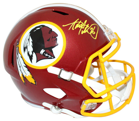 Adrian Peterson Signed Washington Redskins Speed Replica Helmet JSA 25001