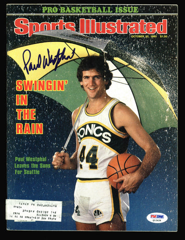 Sonics Paul Westphal Signed 1980 Sports Illustrated Magazine PSA/DNA #Q12428