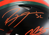 Sapp, Irvin, Johnson, Lewis, Gore Signed F/S Miami Speed Authentic Helmet-BAW