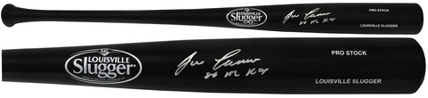 Jose Canseco Signed Louisville Slugger Black Baseball Bat w/86 AL ROY - (SS COA)