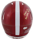 49ers Patrick Willis "3x Insc" Signed Flash F/S Speed Proline Helmet BAS Witness