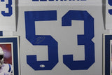 SHAQUILLE LEONARD (Colts white SKYLINE) Signed Autographed Framed Jersey JSA