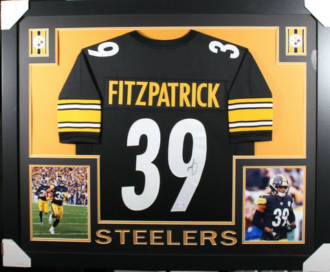 MINKAH FITZPATRICK (Steelers black SKYLINE) Signed Autographed Framed Jersey PSA