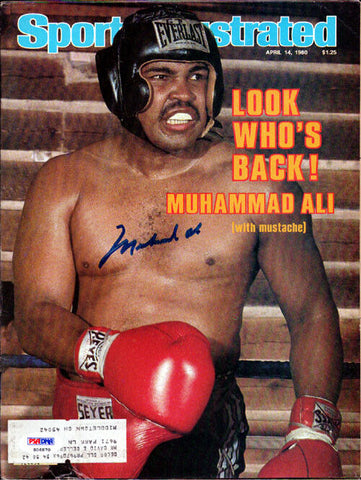 Muhammad Ali Autographed Signed Sports Illustrated Magazine PSA/DNA #S06870