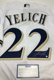 CHRISTIAN YELICH Autographed Milwaukee Brewers Authentic White Jersey STEINER