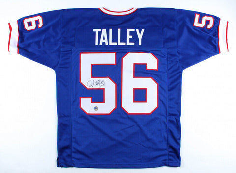 Darryl Talley Signed Bills Jersey (Pro Player Holo) Buffalo Linebacker /W. Virg