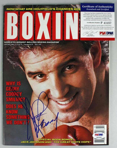 Gerry Cooney Authentic Signed 1990 Boxing Illustrated Magazine PSA/DNA #P43357