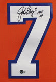 Broncos John Elway "HOF 04" Signed Orange Alternate M&N Jersey BAS Witnessed