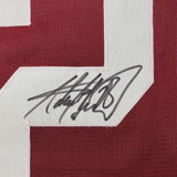Framed Autographed/Signed Adrian Peterson 33x42 Oklahoma Maroon Jersey JSA COA